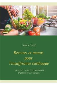 Recettes et menus pour l'insuffisance cardiaque