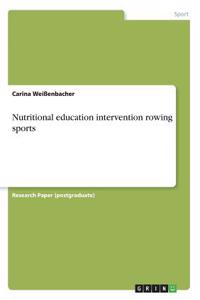 Nutritional education intervention rowing sports