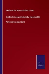 Archiv für österreichische Geschichte