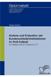 Analyse und Evaluation der Kundenzufriedenheitsfaktoren im Profi-Fußball