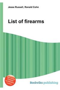 List of Firearms