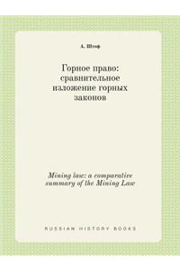 Mining law