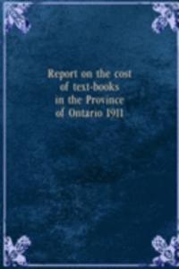 REPORT ON THE COST OF TEXT-BOOKS IN THE