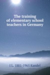 training of elementary school teachers in Germany