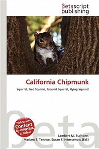 California Chipmunk