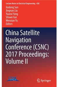 China Satellite Navigation Conference (Csnc) 2017 Proceedings: Volume II