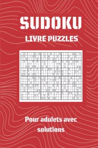 SUDOKU LIVRE PUZZLES Pour adulets avec solutions
