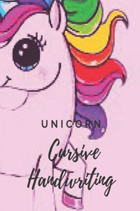 Unicorn Cursive Handwriting Workbook