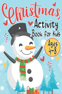 Christmas Activity Book for Kids Ages 4-8