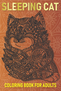 Sleeping Cat Coloring Books For adults