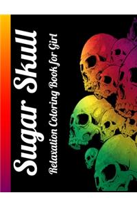 Sugar Skull Relaxation Coloring Book for Girl