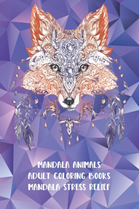 Adult Coloring Books Mandala Animals - Mandala Stress Relief
