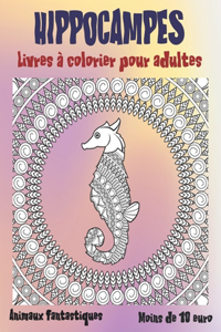 Livres à colorier pour adultes - Moins de 10 euro - Animaux fantastiques - Hippocampes