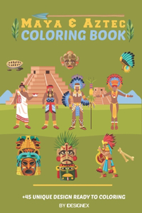 Maya & Aztec coloring book