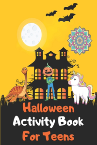 Halloween Actvity Book For Teens