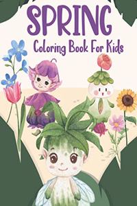 Spring Coloring Book For Kids