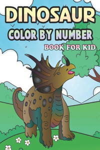 Dinosaur Color by Number Book for Kid