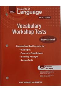 Vocabulary Wrkshop Tests G11 Eolang 2009