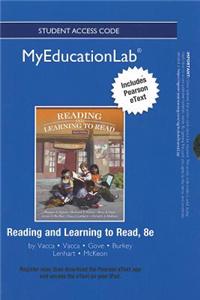 NEW MyLab Education with Pearson eText -- Standalone Access Card -- for Reading and Learning to Read