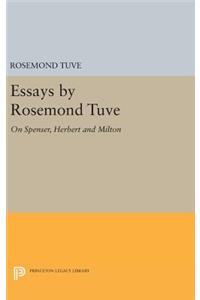 Essays by Rosemond Tuve