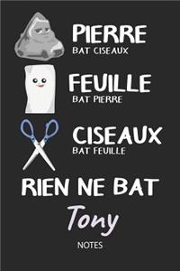 Rien ne bat Tony - Notes