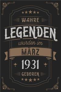 Wahre Legenden wurden im März 1931 geboren