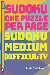 Sudoku one puzzle per page - Sudoku Medium Difficulty