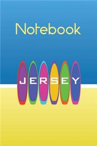 Jersey Surfboards on The Beach Notebook