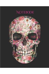 Notebook: Flowers Sugar Skull