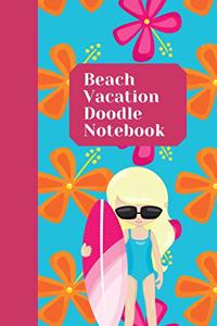 Beach Vacation Doodle Notebook
