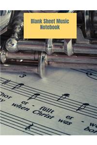 Blank Sheet Music Notebook