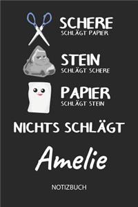 Nichts schlägt - Amelie - Notizbuch