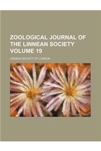 Zoological Journal of the Linnean Society Volume 19