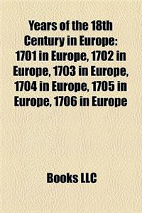 Years of the 18th Century in Europe