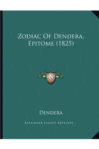 Zodiac Of Dendera, Epitome (1825)