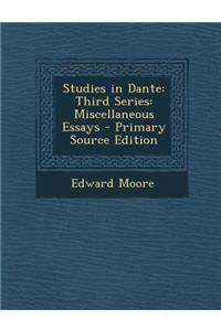 Studies in Dante