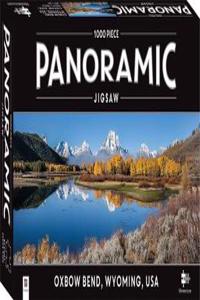 1000 Piece Panoramic Jigsaw Puzzle Oxbow Bend, USA