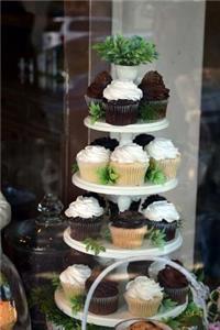 A Tier of Cupcakes on a Buffet Table Journal