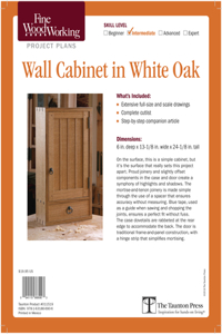 Fine Woodworking's Wall Cabinet Plan