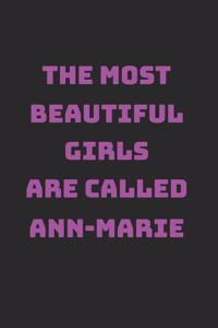 Ann-Marie Girl Woman Notebook