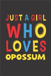Just A Girl Who Loves Opossum