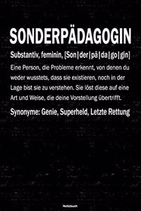 Sonderpädagogin Notizbuch