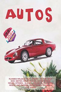 Ruhiges Malbuch für Kinder - Autos. Groß 300+ Seiten. Mehr als 100 Autos