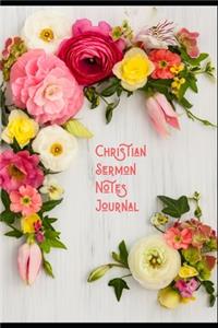 Christian Sermon Notes Journal