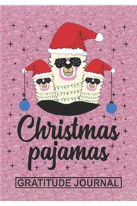 Llama Christmas Pajama - Gratitude Journal