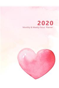 2020 Monthly & Weekly Focus Planner
