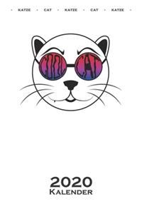 Katze Cool Cat mit Sonnenbrille Kalender 2020