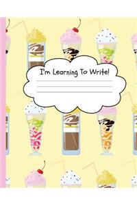 Primary Handwriting Notebook Milkshake