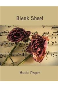 Blank Sheet Music Paper