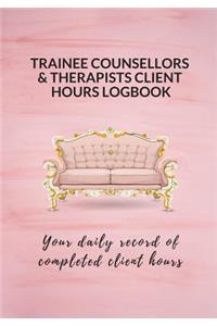 Trainee Counsellors & Therapists Client Hours Logbook